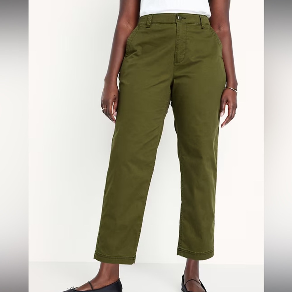 Old Navy Olive Green Straight Leg Pants